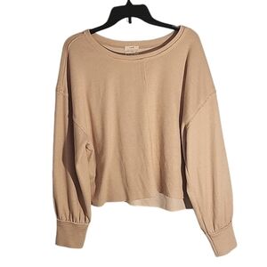 Cropped sweater by Cozy Life raw edges super‎ soft and light women's size large